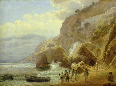 Italienische Küstenlandschaft, 1844 von Jakob Alt